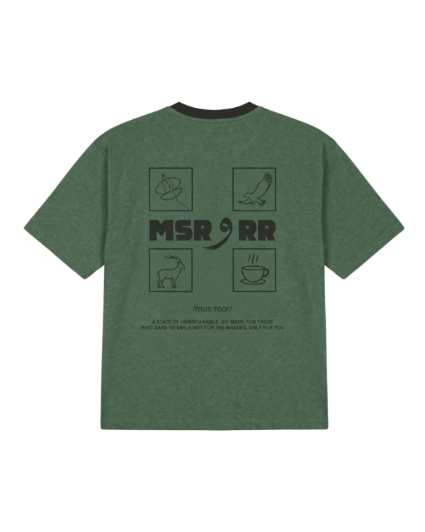 Olive Drab Contrast Rib Tee